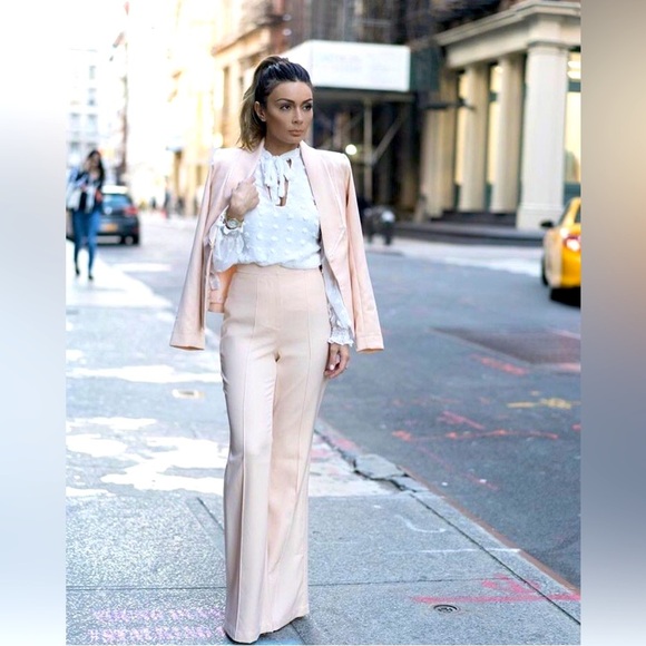 House of CB High Waisted Wide Leg Trousers,XS - Picture 1 of 13